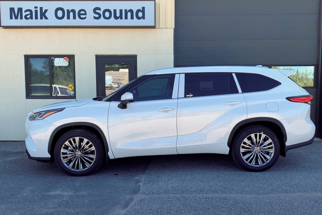 Toyota 2021 Highlander with professional window tint in North Bay